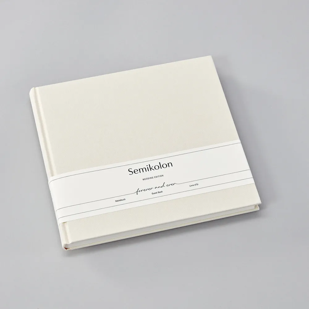Semikolon Księga gości Heritage Line, Wedding Edition - - Chamois, 180 stron