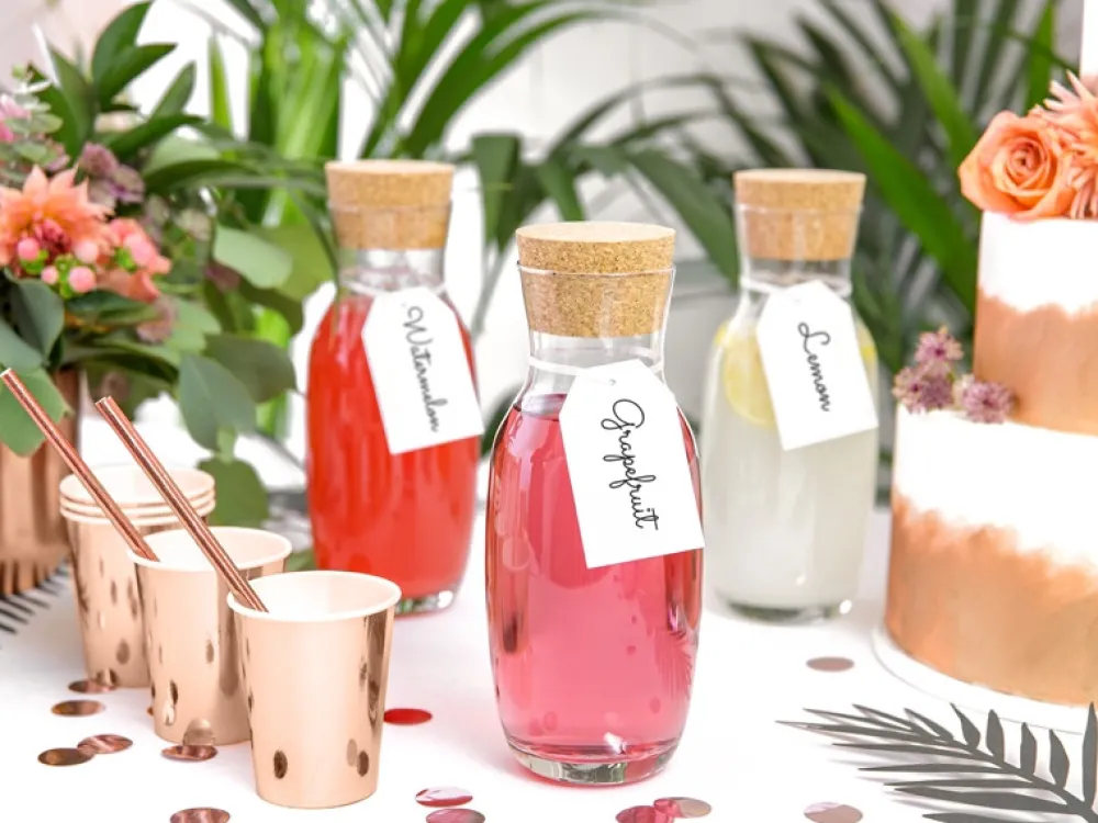 PartyDeco Kubeczki papierowe - różowe złoto, 220 ml, 6 szt. > Kubeczki Papierowe