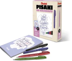 Pentel Kurs letteringu, zestaw do kaligrafii - - ABCD > Zestawy Do Kaligrafii