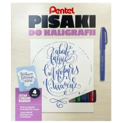 Pentel Kurs letteringu, zestaw do kaligrafii - - ABCD ><noscript><img width=
