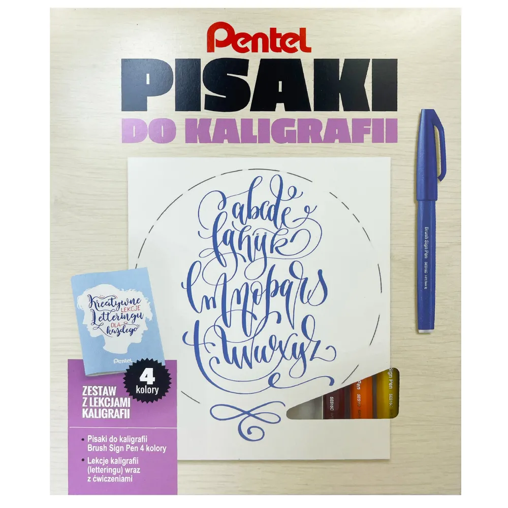 Pentel Kurs letteringu, zestaw do kaligrafii - - EFGN
