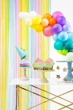 PartyDeco Kurtyna Party - kolorowa, 100 x 195 cm > Girlandy I Rozety