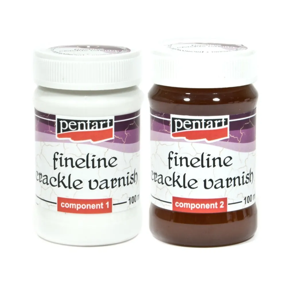 Pentart Lakier do delikatnych spękań - - dwuskładnikowy, 2 x 100 ml