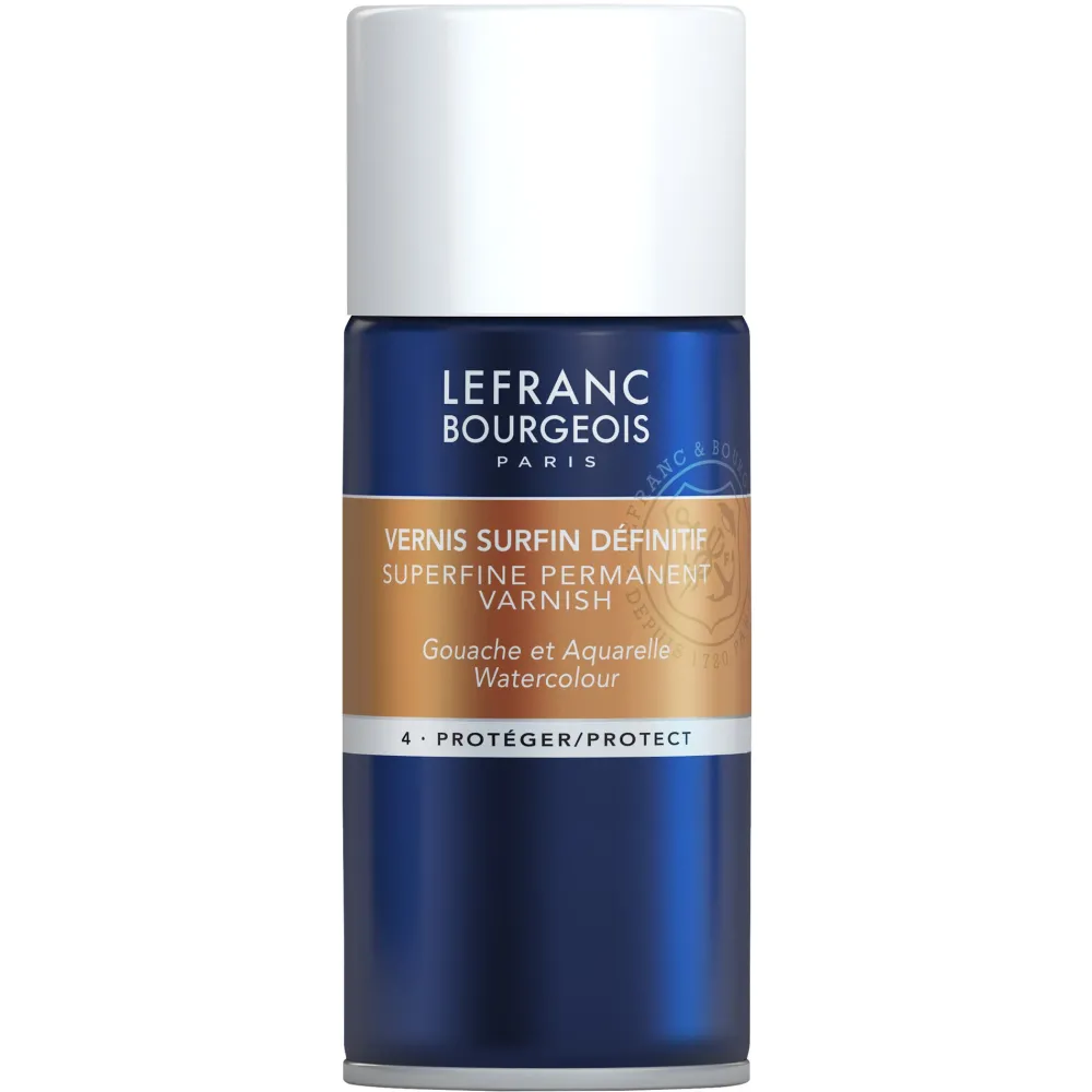 Lefranc & Bourgeois Lakier, werniks do gwaszy i farb akwarelowych w sprayu - - 150 ml