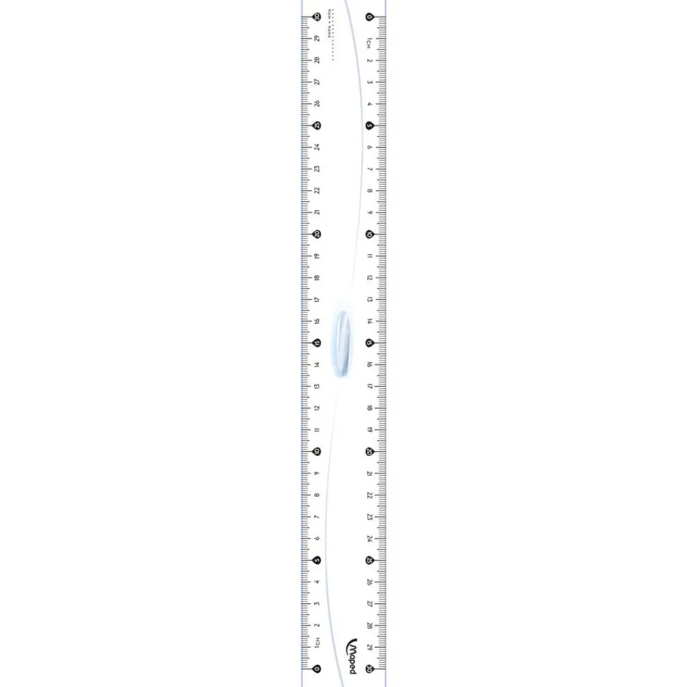 Dzieci Maped Linijka Classic z uchwytem - - 30 cm