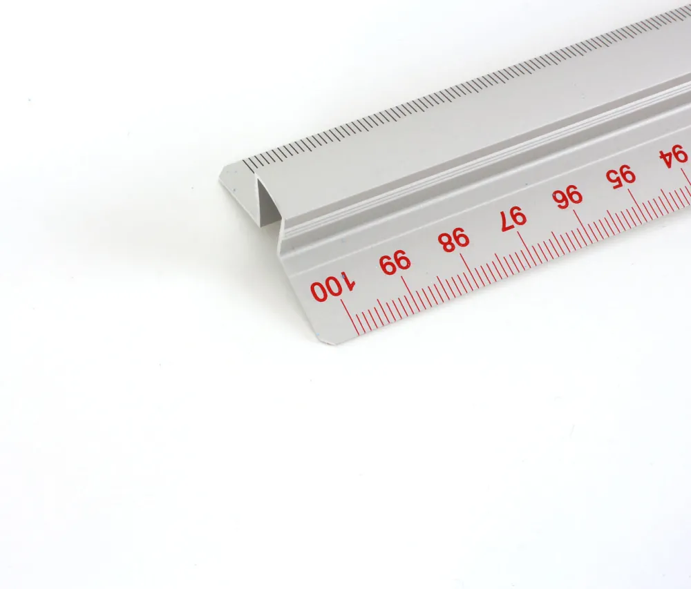 Leniar Linijka metalowa z uchwytem - - 100 cm