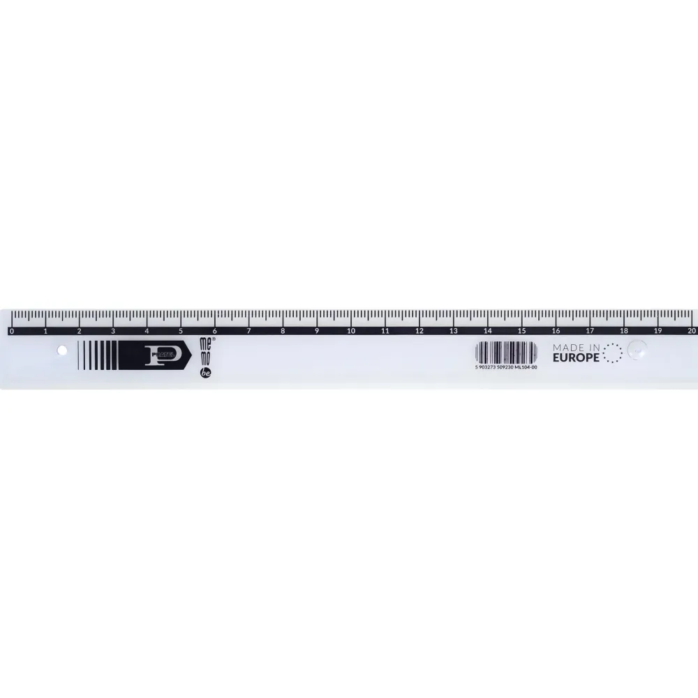 Dzieci MemoBe Linijka plastikowa Pratel - - 20 cm