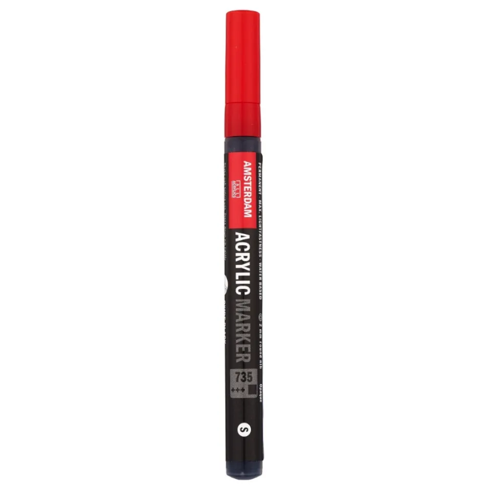 Amsterdam Marker akrylowy - - 735, Oxide Black, 2 mm > Markery, Brushpeny I Pisaki