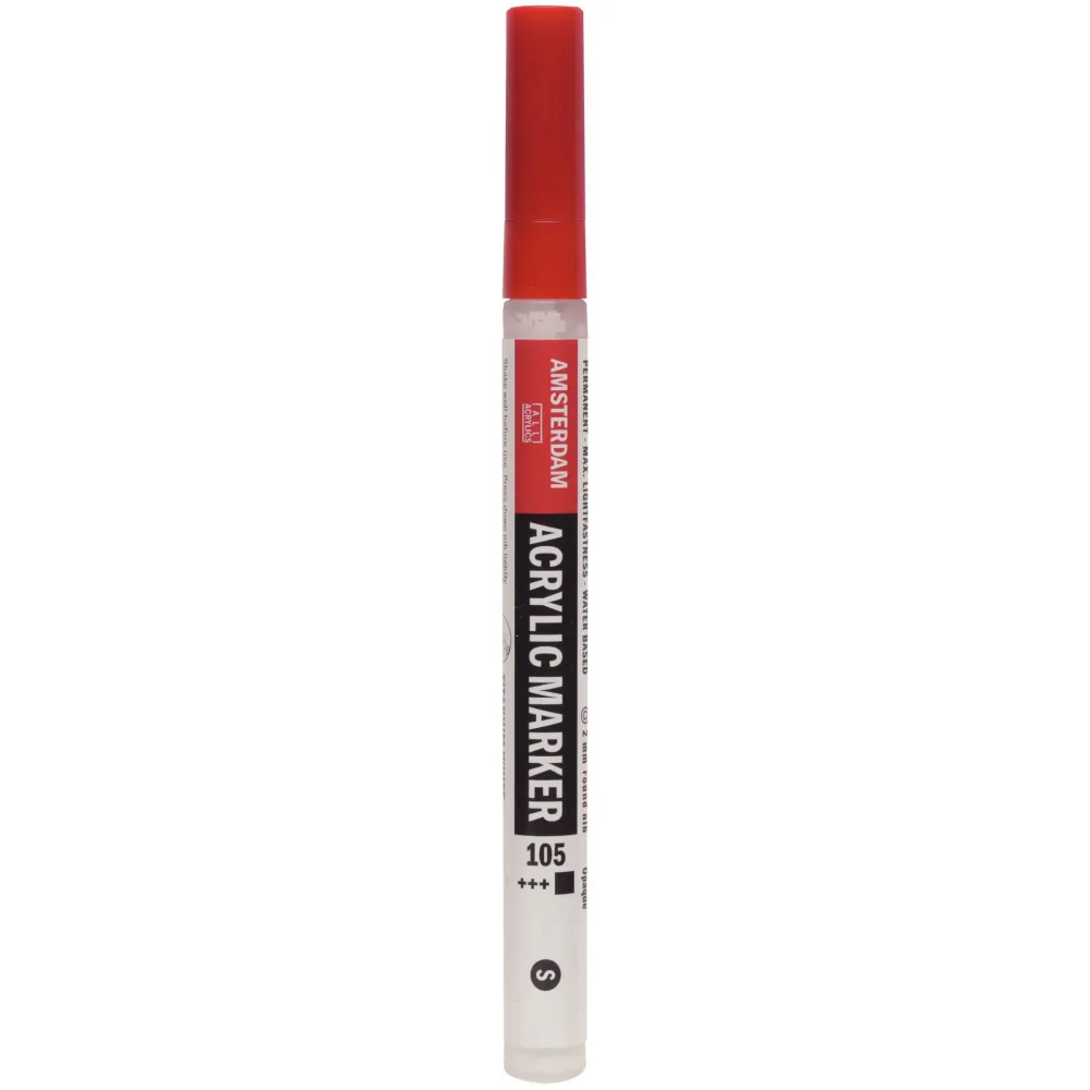 Amsterdam Marker akrylowy - - 105, Titanium White, 2 mm