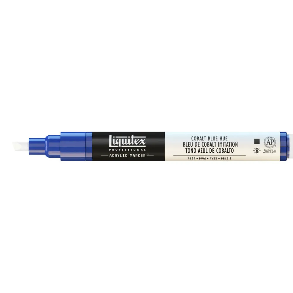 Liquitex Marker akrylowy - - cobalt blue hue 2 mm > Markery, Brushpeny I Pisaki