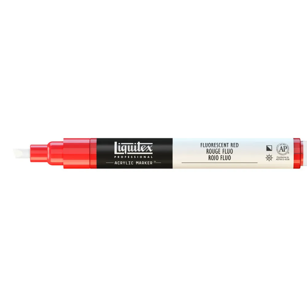 Liquitex Marker akrylowy - - fluorescent red 2 mm