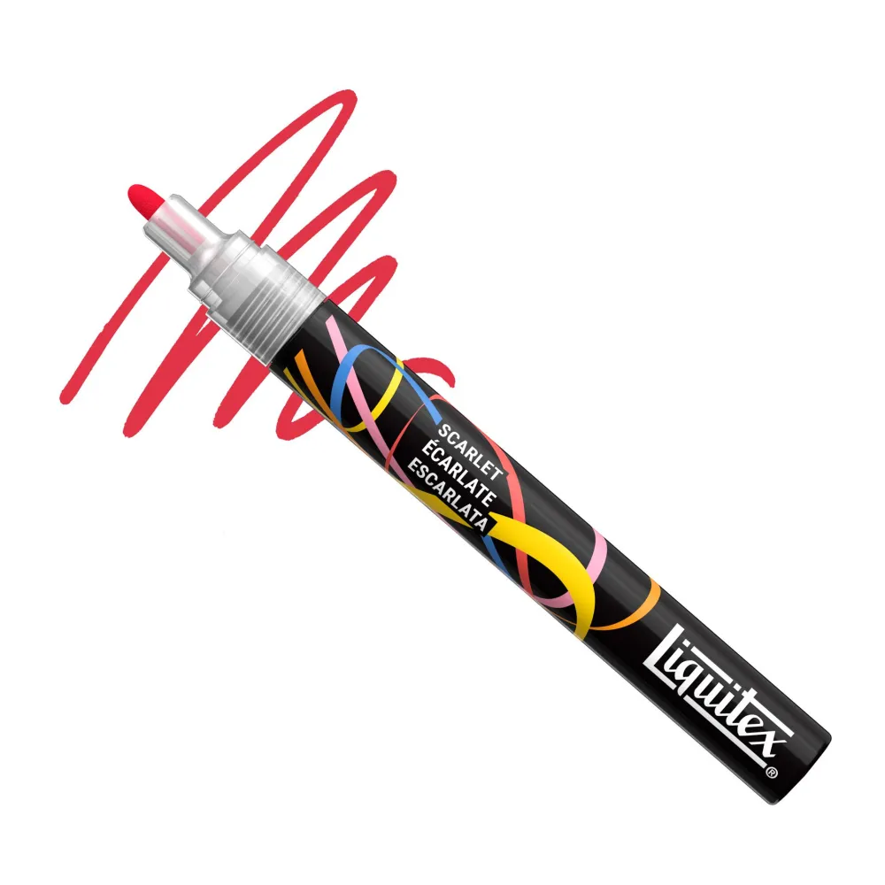 Liquitex Marker akrylowy - - Scarlet 2 mm > Markery, Brushpeny I Pisaki