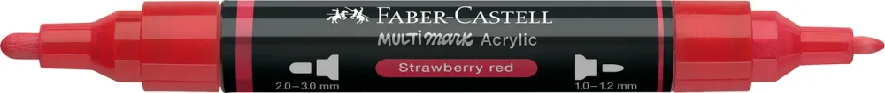 Faber-Castell Marker akrylowy Multimark - - 219 Strawberry Red