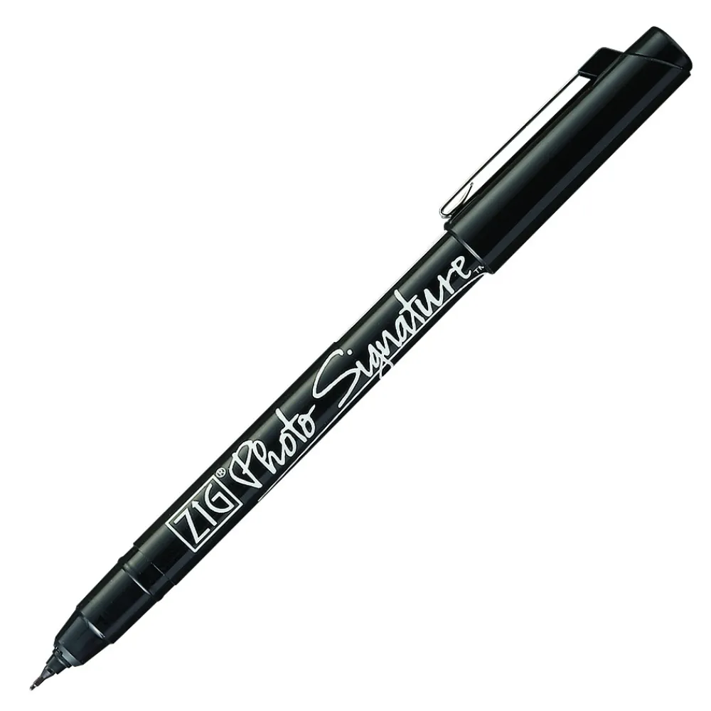 Kuretake Marker do podpisywania zdjęć ZIG Photo Signature - - czarny, 0,7 mm