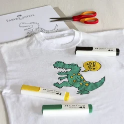 Faber-Castell Marker do tkanin - - czarny