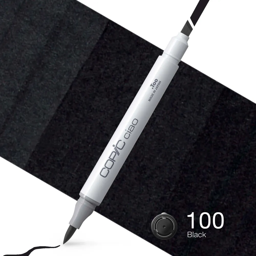 Copic Marker dwustronny Ciao - 100 Black