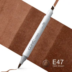 Copic Marker dwustronny Ciao - E47 Dark Brown