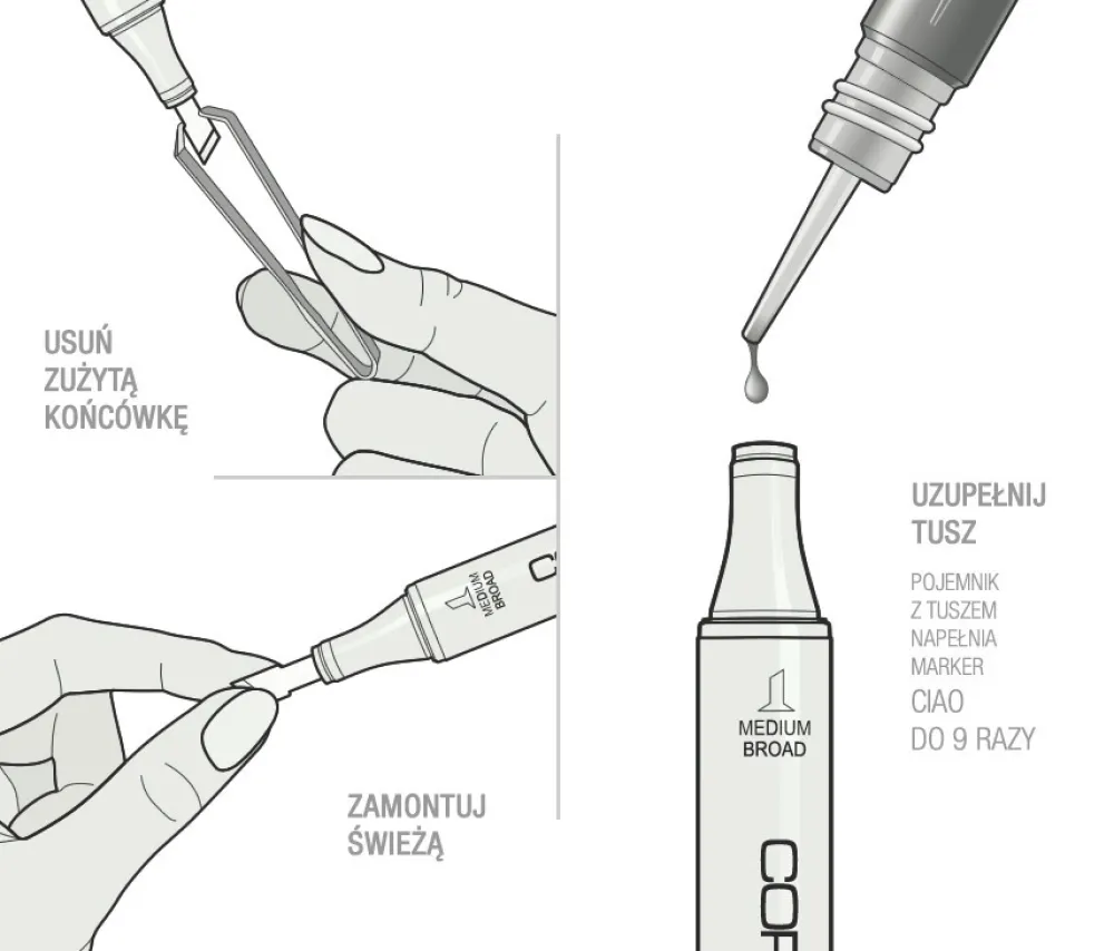 Copic Marker dwustronny Ciao - BG10 Cool Shadow