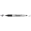 Sharpie Marker dwustronny Twin Tip - - czarny > Markery, Brushpeny I Pisaki