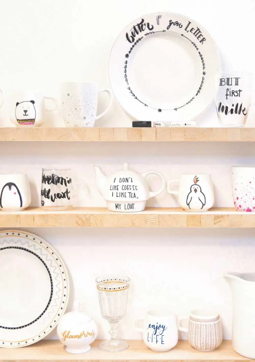 Kreul Marker kaligraficzny do porcelany i szkła Classic - - czarny