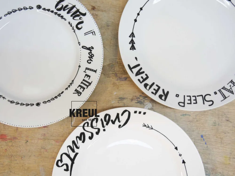 Kreul Marker kaligraficzny do porcelany i szkła Classic - - czarny
