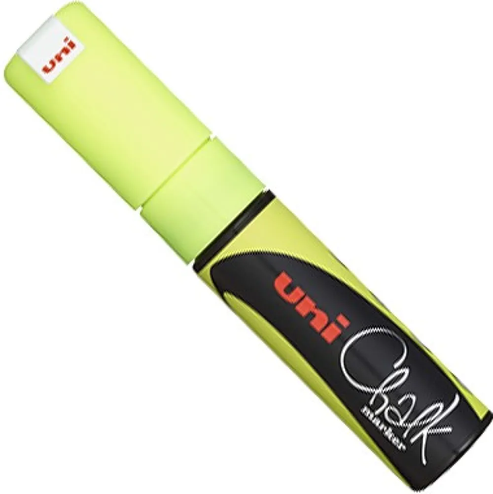 Uni Marker kredowy do tablic PWE-8K - - żółty