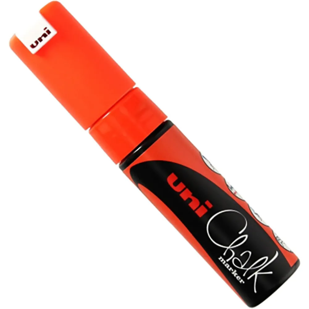 Uni Marker kredowy do tablic PWE-8K - - pomarańczowy