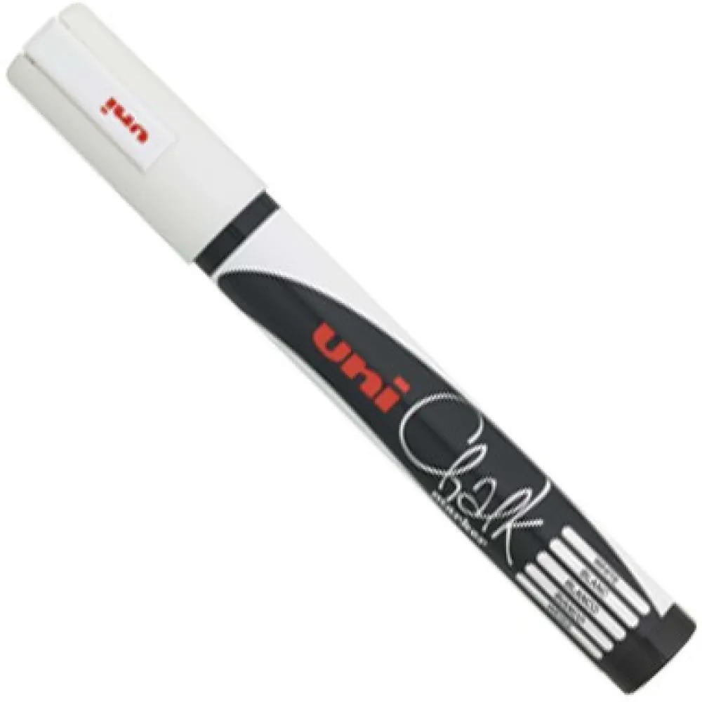 Uni Marker kredowy do tablic PWE-5M - - biały