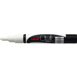Uni Marker kredowy do tablic PWE-3MS - - biały 0,9 - 1,3 mm