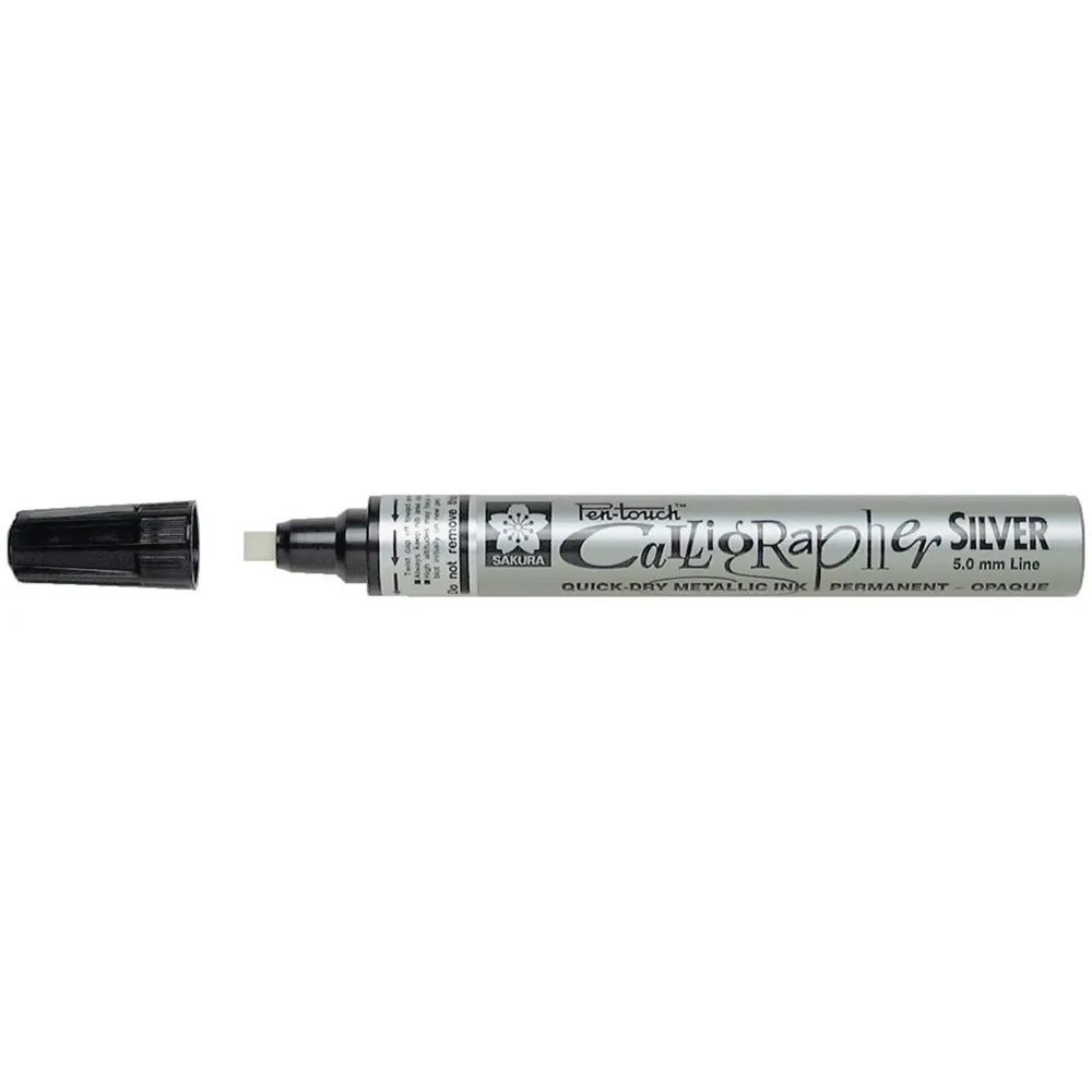 Sakura Marker olejny Pen-Touch Calligrapher - - Silver, 5 mm > Pisaki Kaligraficzne