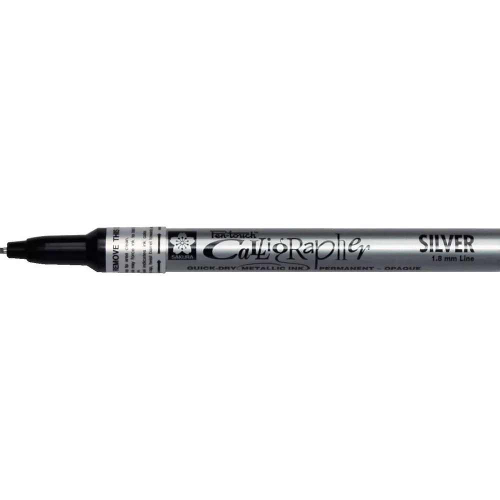 Sakura Marker olejny Pen-Touch Calligrapher - - Silver, 1,8 mm