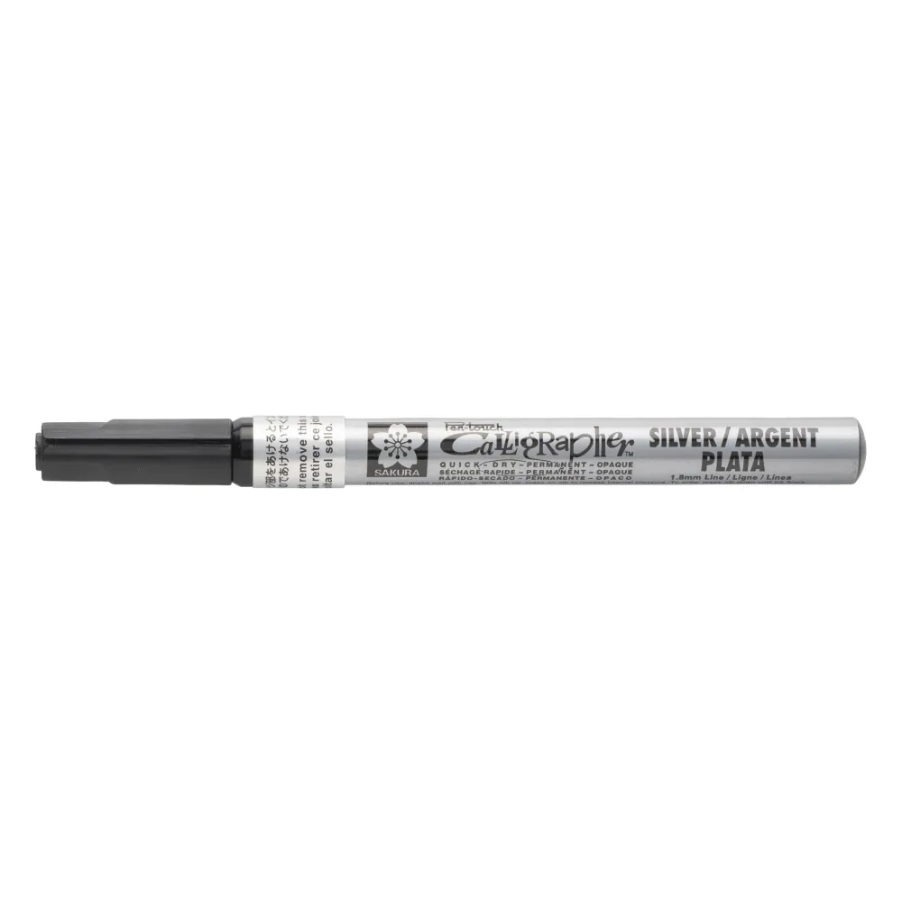 Sakura Marker olejny Pen-Touch Calligrapher - - Silver, 1,8 mm
