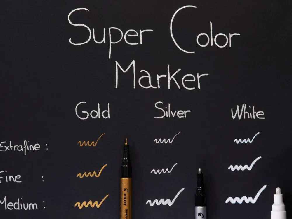 Pilot Marker olejowy Super Color - - złoty 2 mm