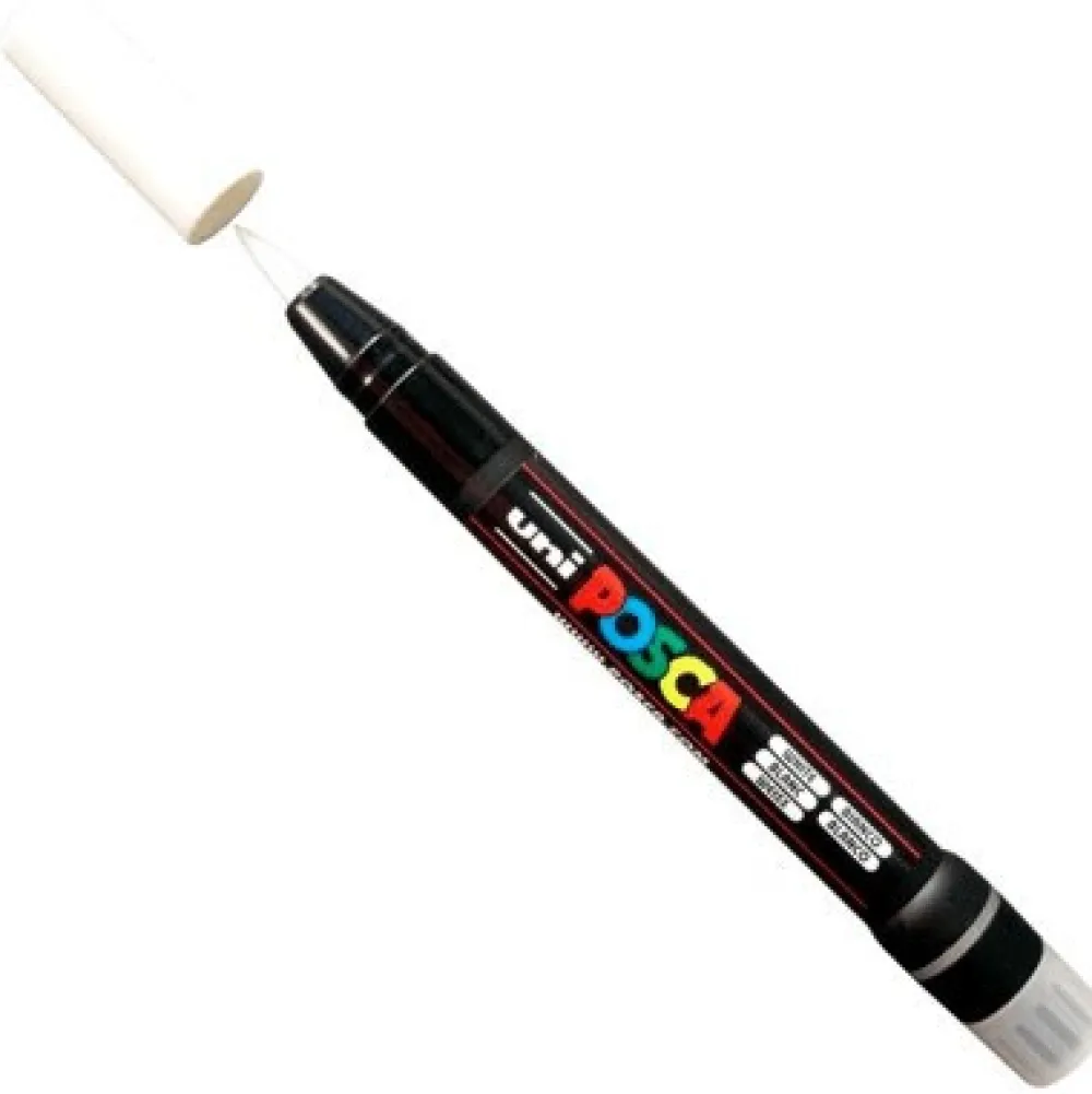 Uni Posca Marker pędzelkowy Posca PCF-350 - Uni - biały, white