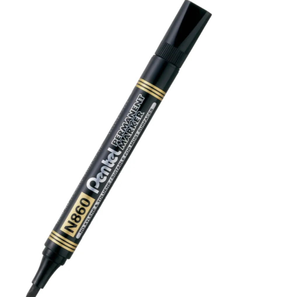 Pentel Marker permanentny N860 - - czarny, 4,5 mm