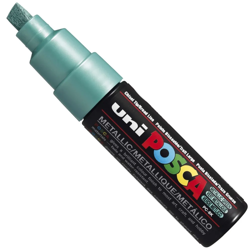 Uni Posca Marker Posca PC-8K - Uni - zielony, metallic green > Markery, Brushpeny I Pisaki|Pisaki Kaligraficzne