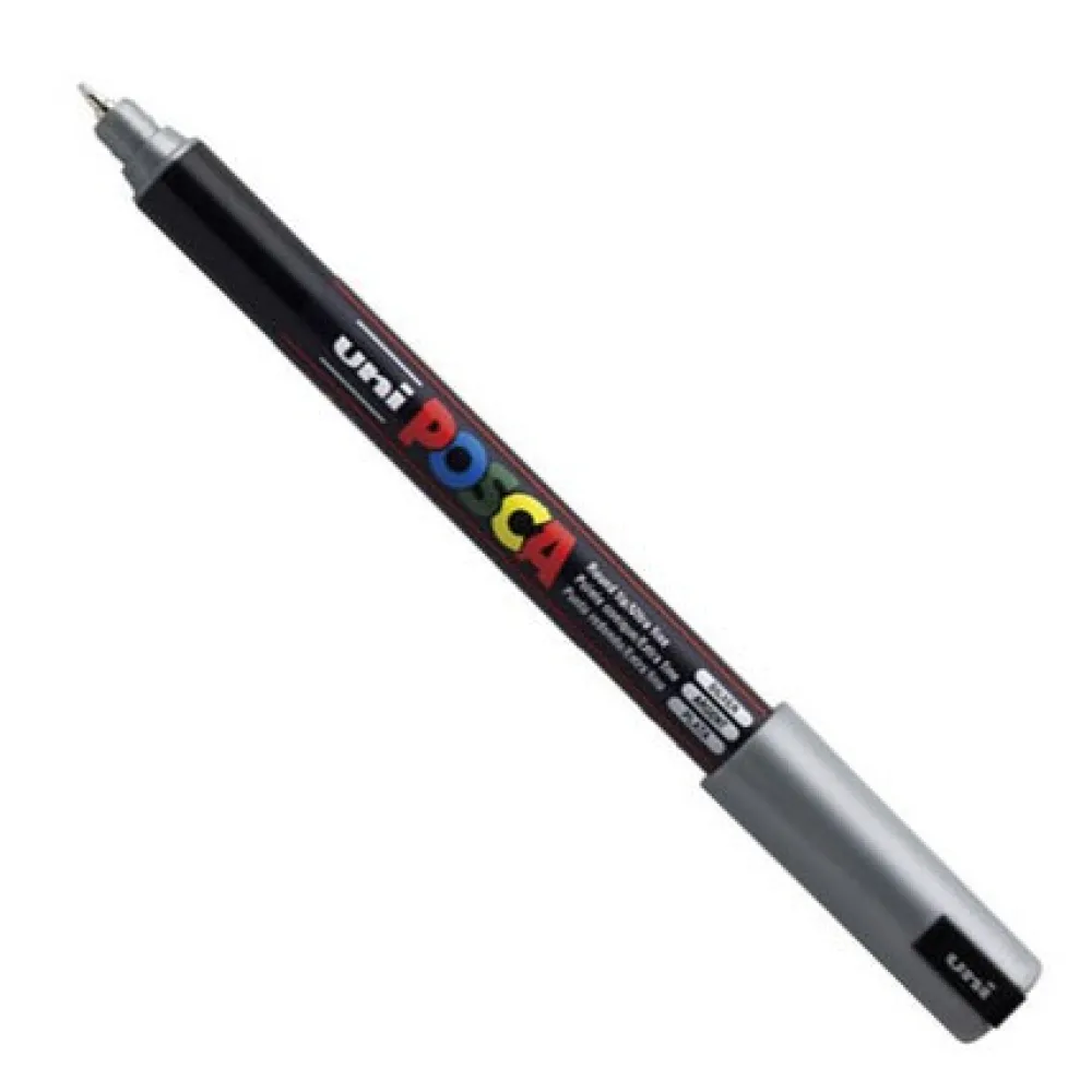 Uni Posca Marker Posca PC-1MR - Uni - srebrny, silver