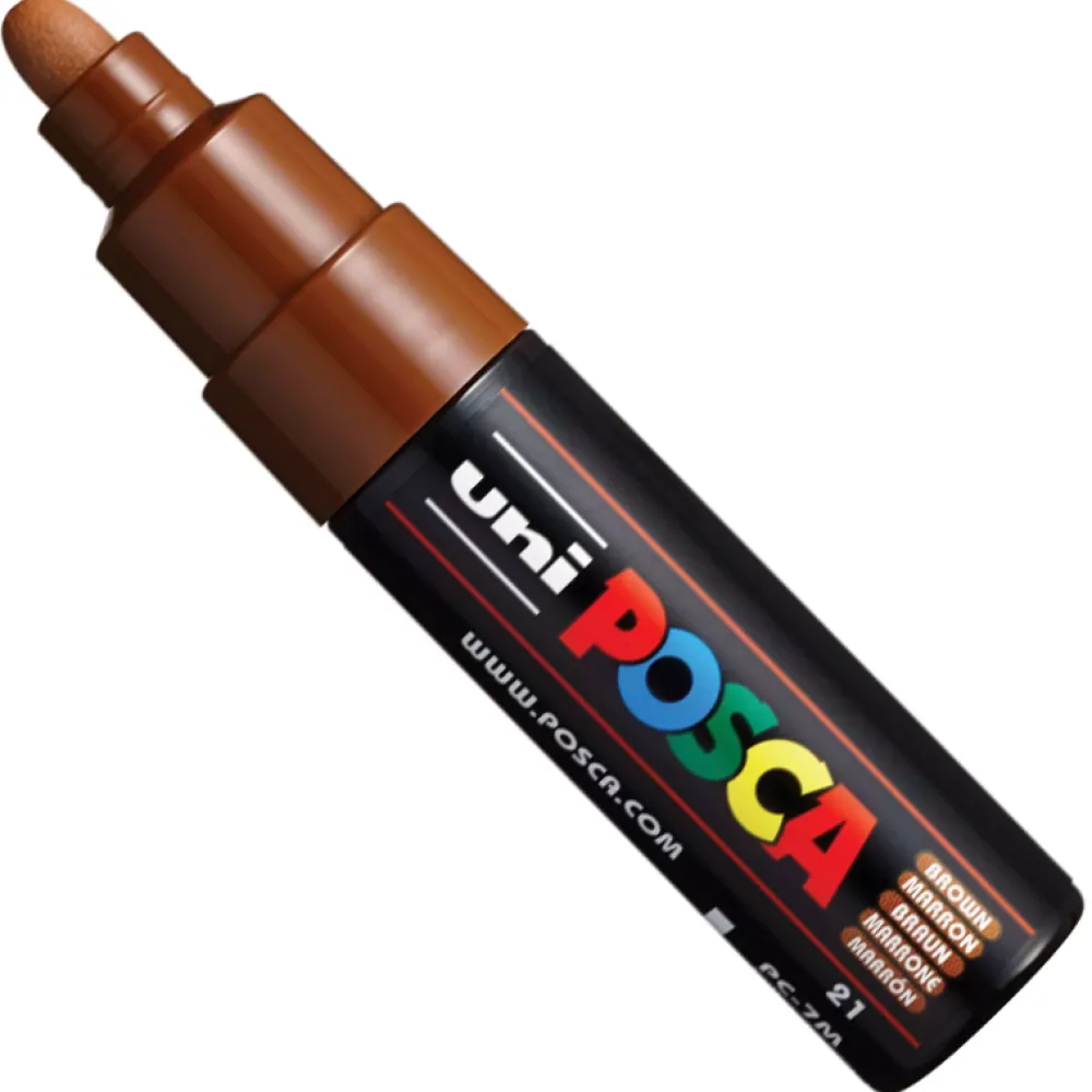 Uni Posca Marker Posca PC-7M - Uni - brązowy, brown
