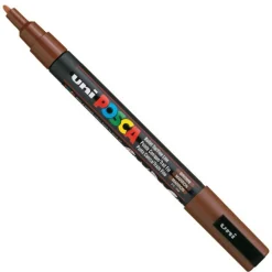 Uni Posca Marker Posca PC-3M - Uni - brązowy, brown