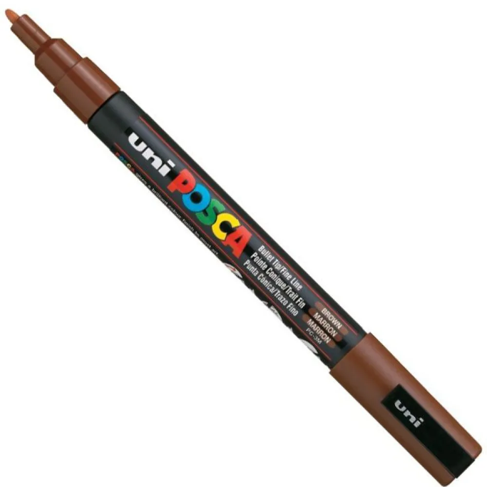 Uni Posca Marker Posca PC-3M - Uni - brązowy, brown