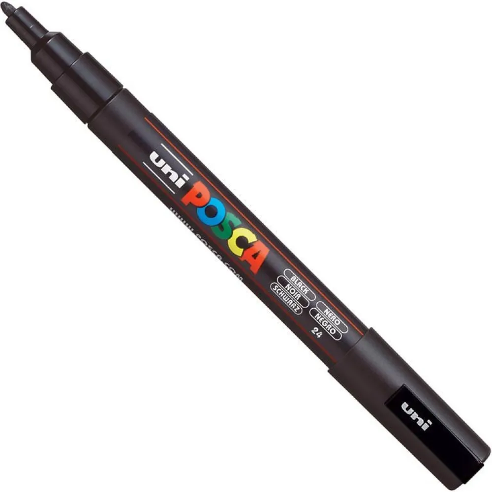 Uni Posca Marker Posca PC-3M - Uni - czarny, black