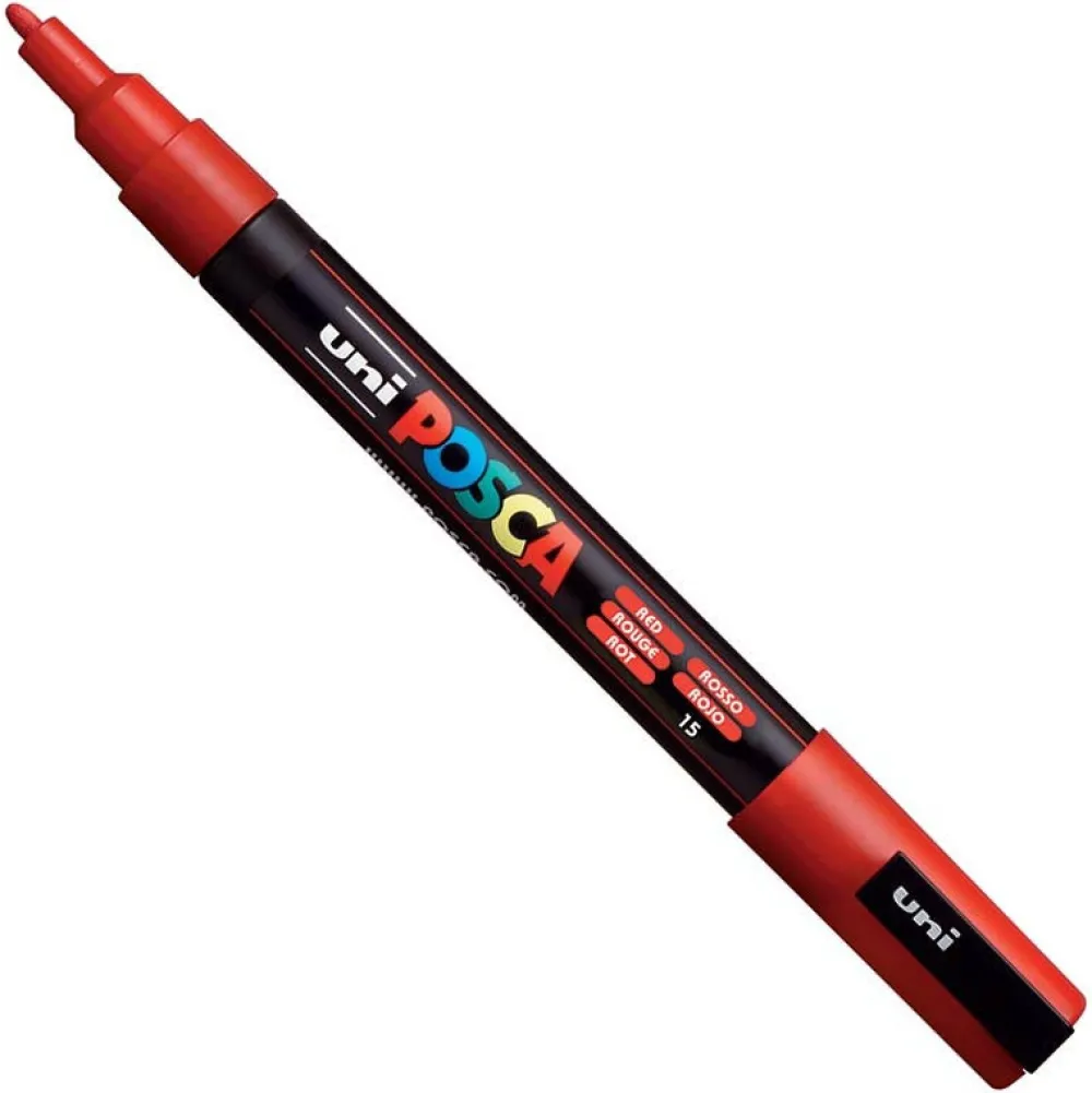 Uni Posca Marker Posca PC-3M - Uni - czerwony, red
