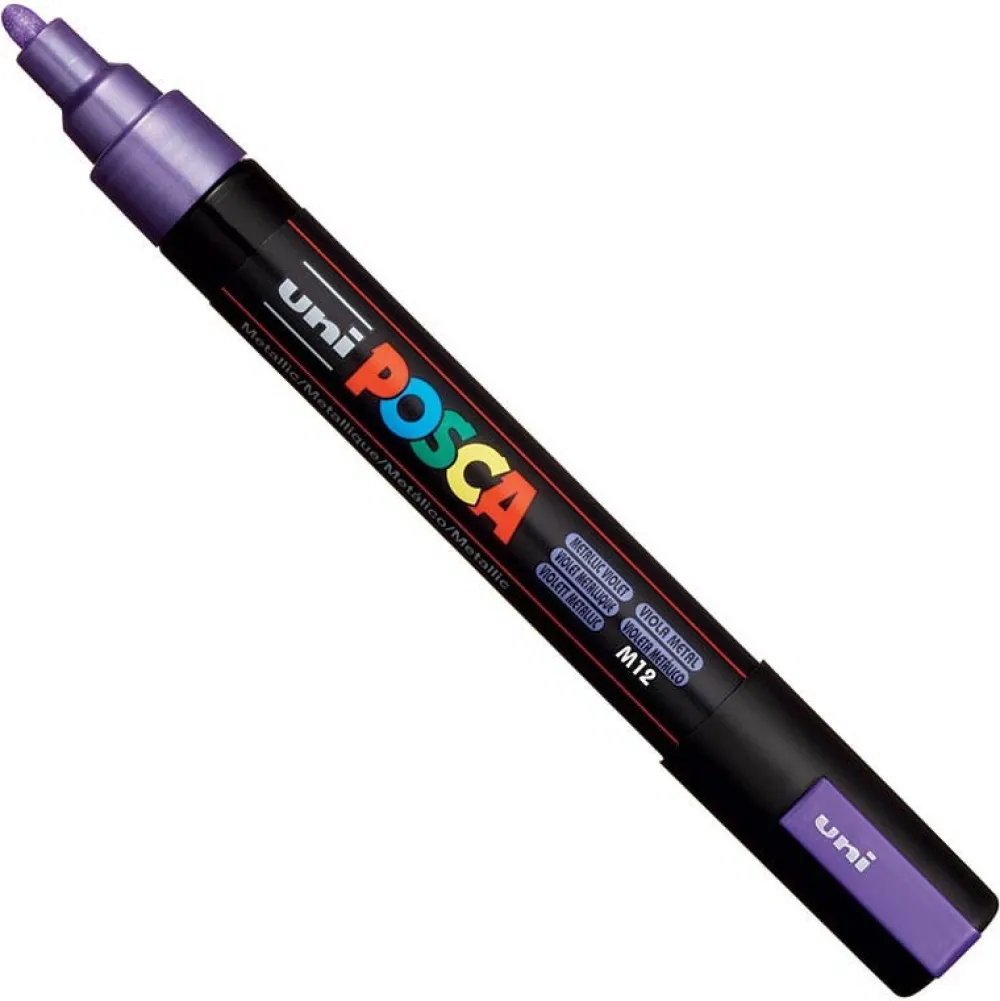 Uni Posca Marker Posca PC-5M - Uni - fioletowy, metallic violet