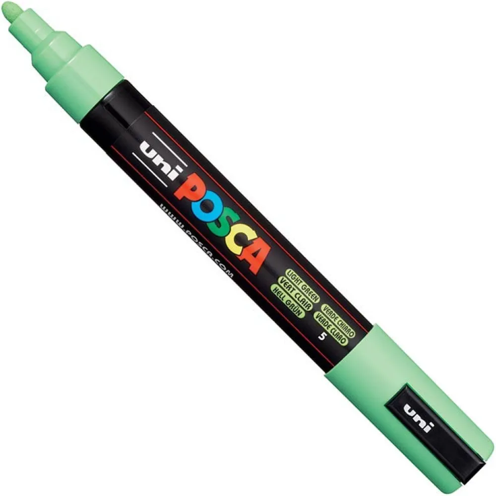 Uni Posca Marker Posca PC-5M - Uni - jasnozielony, light green > Markery, Brushpeny I Pisaki