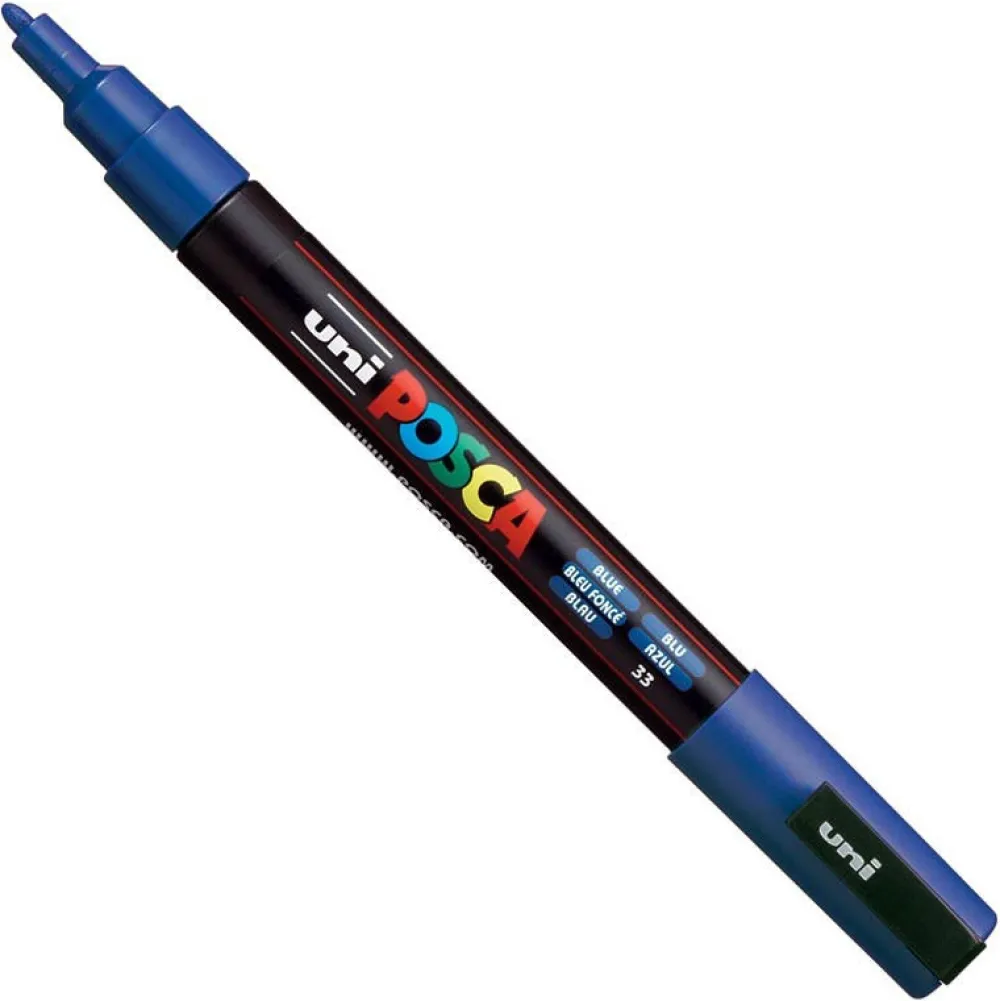 Uni Posca Marker Posca PC-3M - Uni - niebieski, blue > Markery, Brushpeny I Pisaki