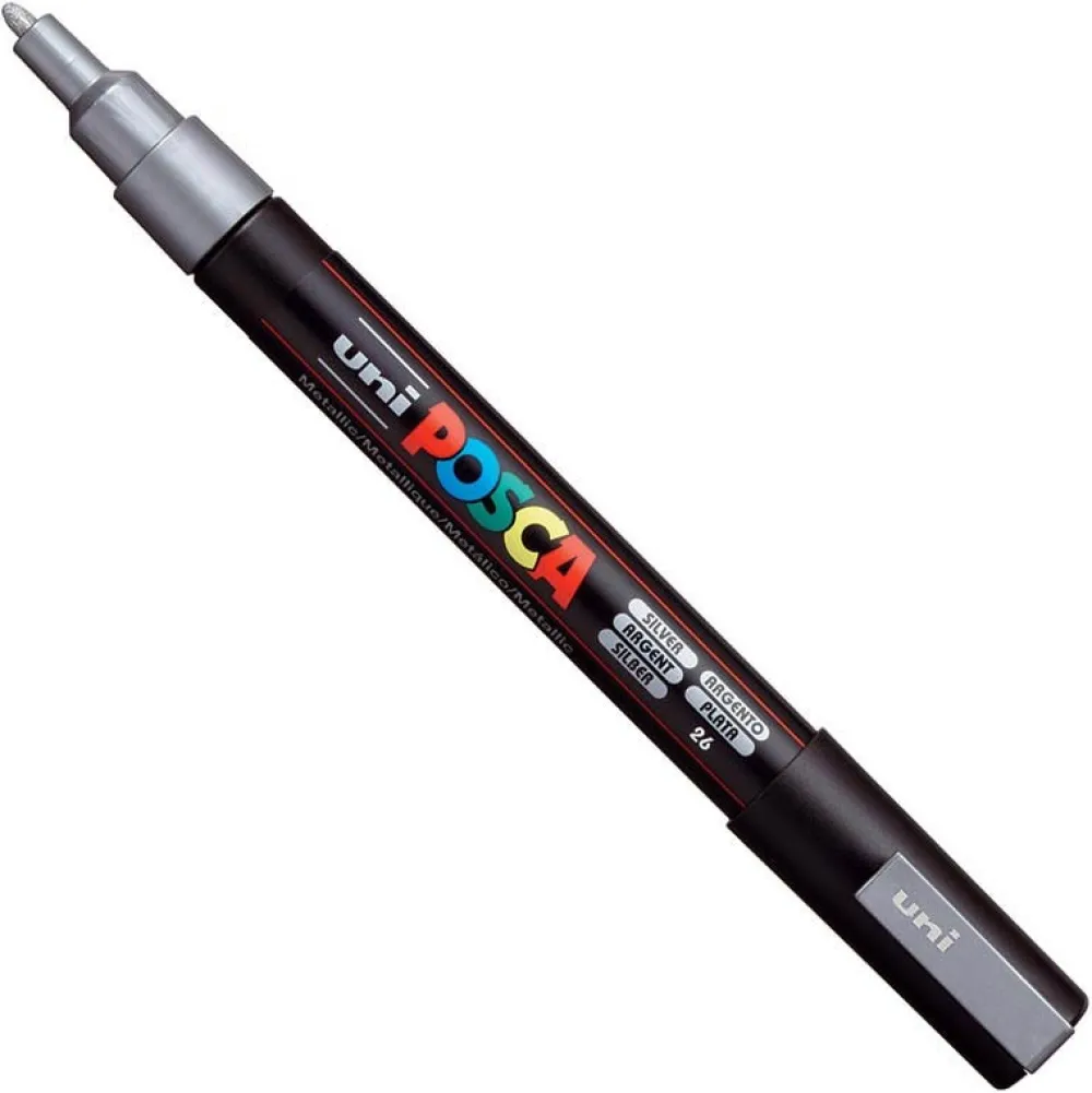 Uni Posca Marker Posca PC-3M - Uni - srebrny, silver