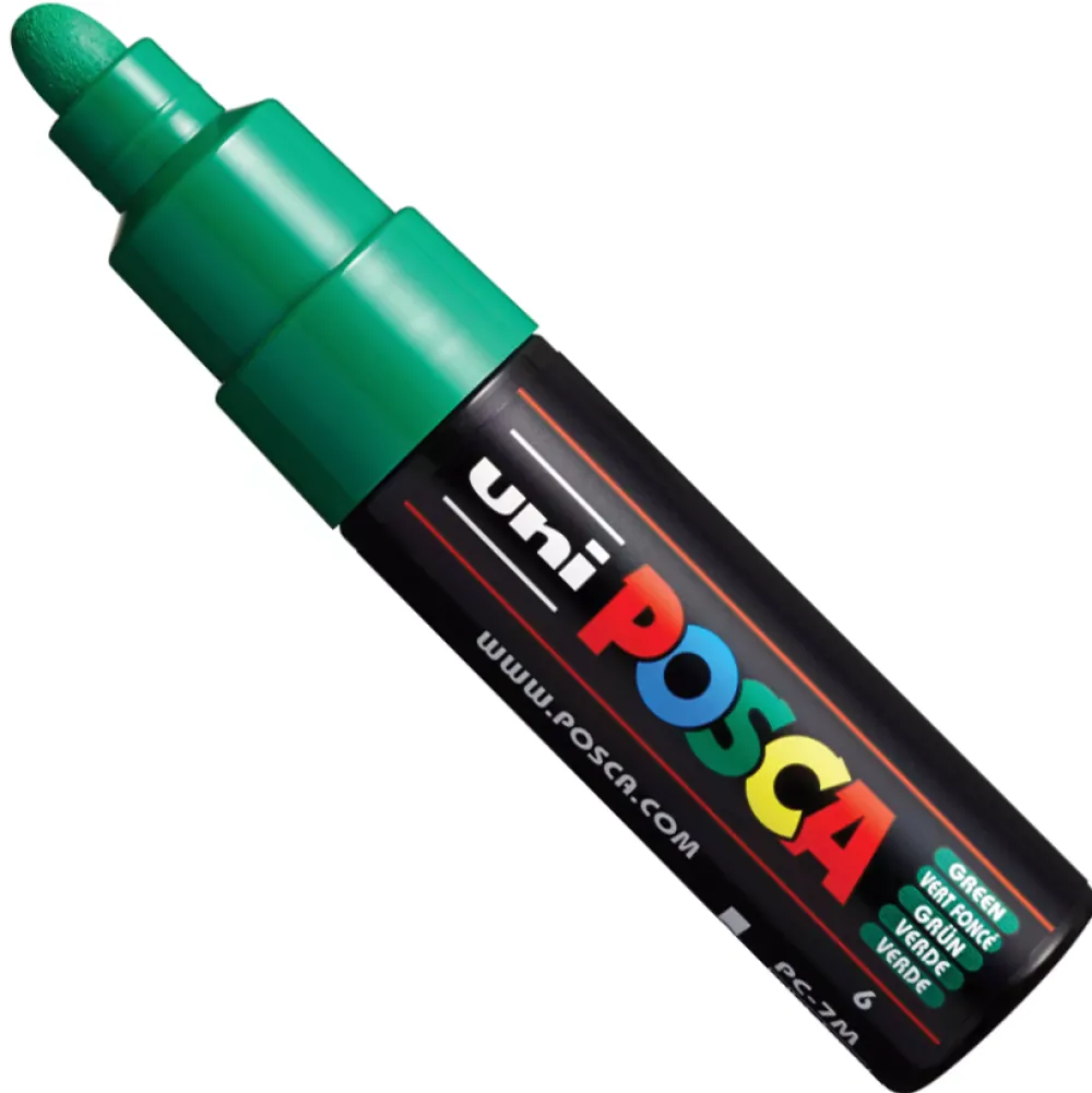 Uni Posca Marker Posca PC-7M - Uni - zielony, green > Markery, Brushpeny I Pisaki