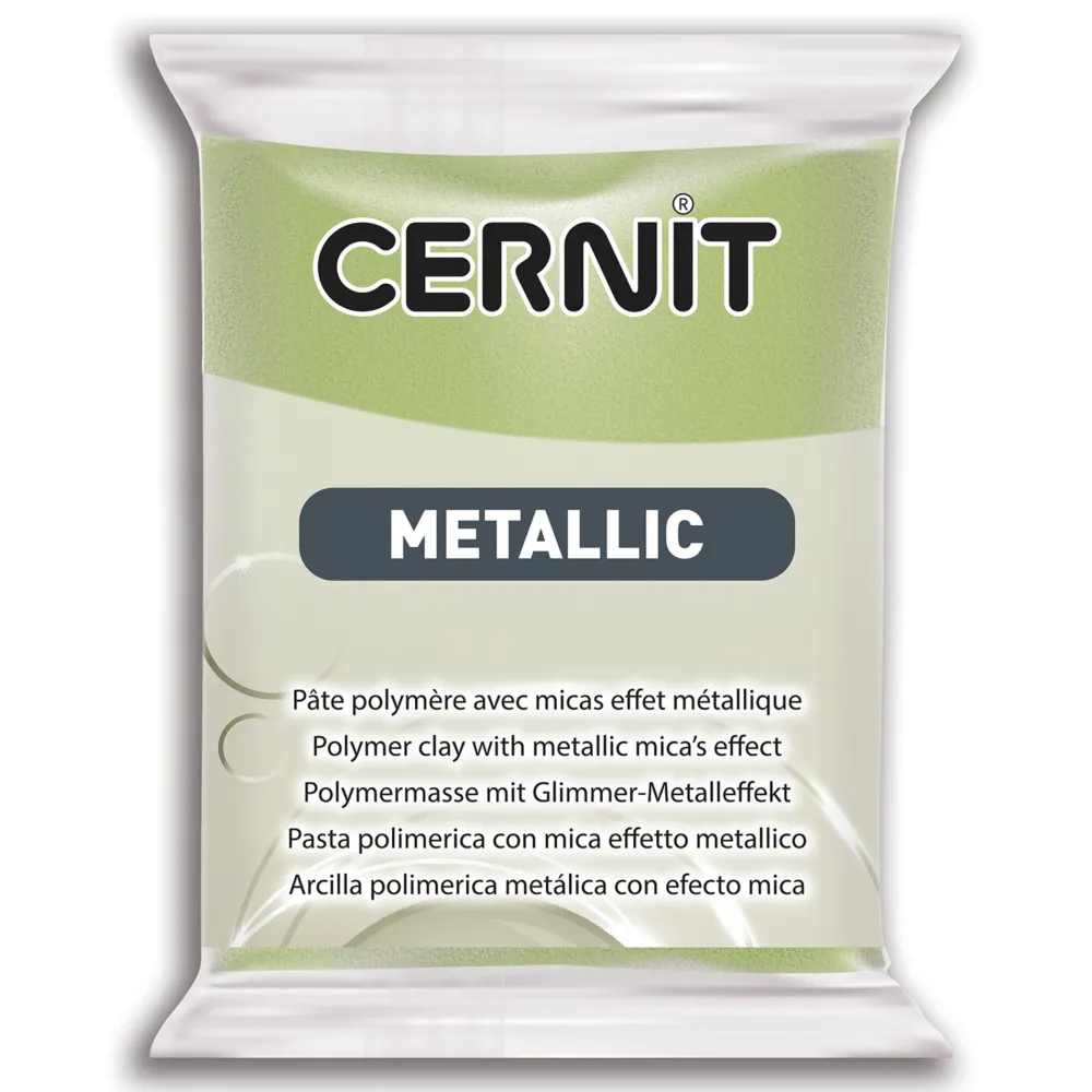 Cernit Masa termoutwardzalna Metallic - - 051, Green Gold, 56 g > Masy Do Modelowania