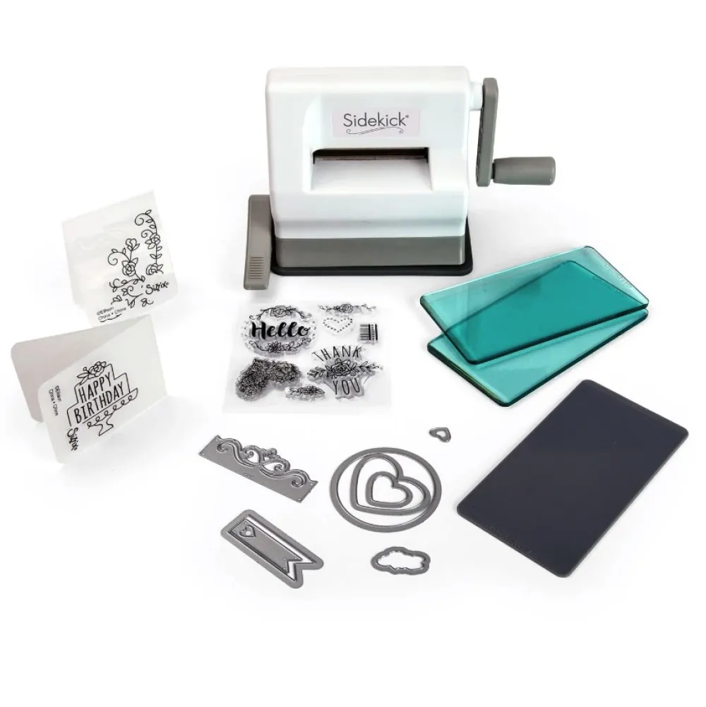 Sizzix Maszyna Sidekick zestaw startowy - - White & Grey