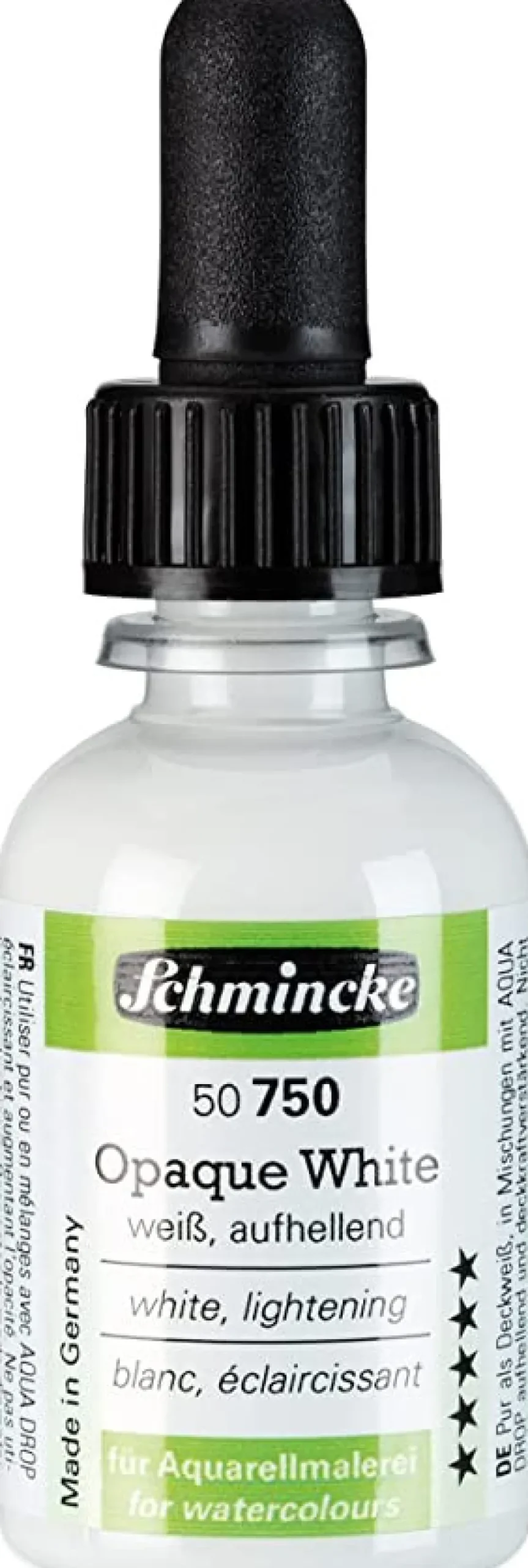 Schmincke Medium do akwareli w płynie - - Opaque White, 30 ml